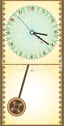 wooden pendule clock