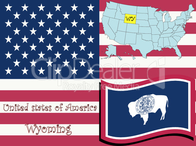 wyoming state illustration