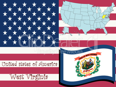 west virginia state illustration