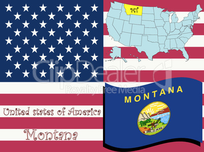 montana state illustration