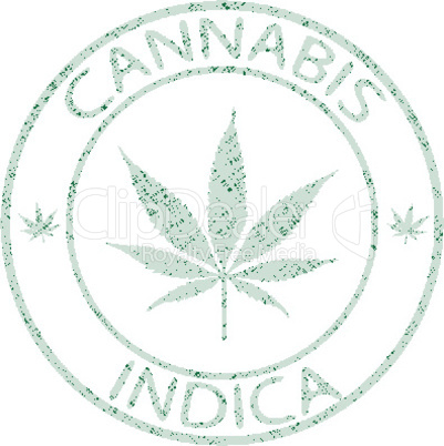 cannabis indica stamp