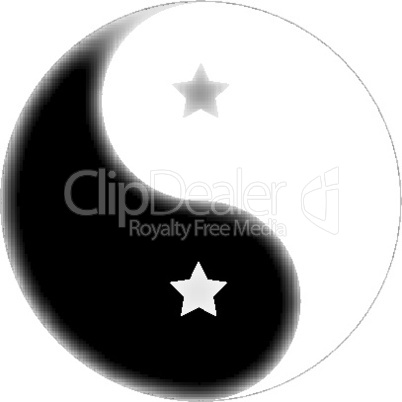 starred yin yang