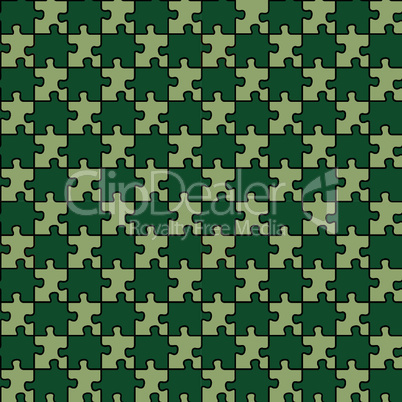 seamless puzzle with mixed green forest