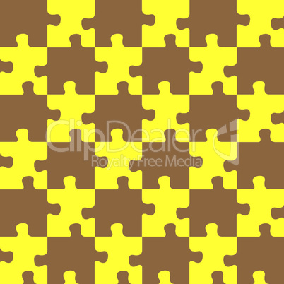 puzzle brown and yellow