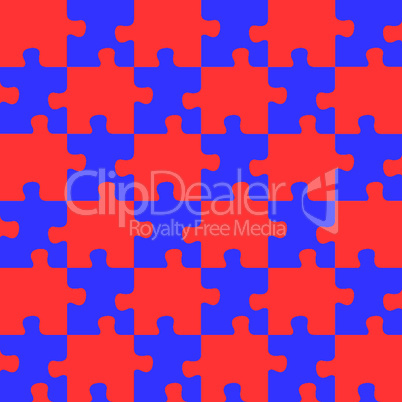 puzzle red and blue