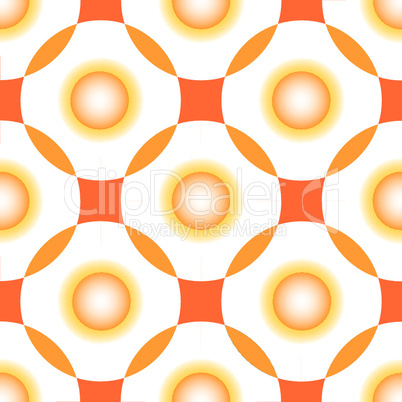 orange circles seamless pattern