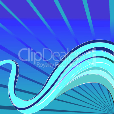 blue waves vector