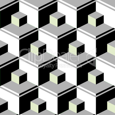 black abstract cubes