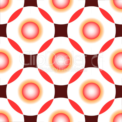 red circles seamless pattern