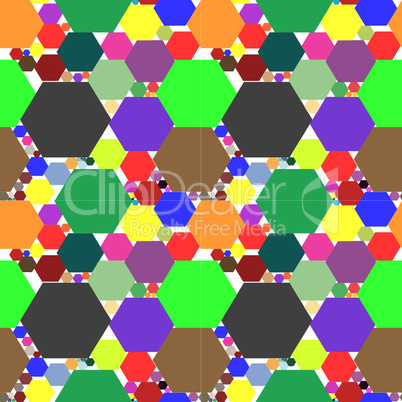hexagon seamless pattern extended