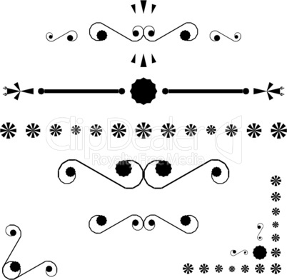 corners and page end ornaments