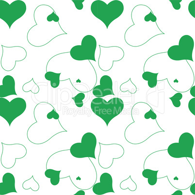 heart green pattern
