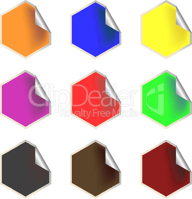 fresh hexagon labels