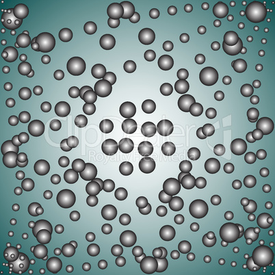 gray spheres