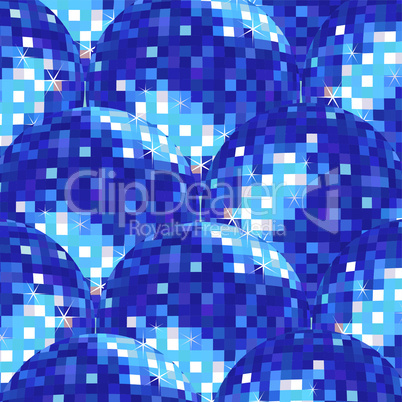 disco ball blue pattern