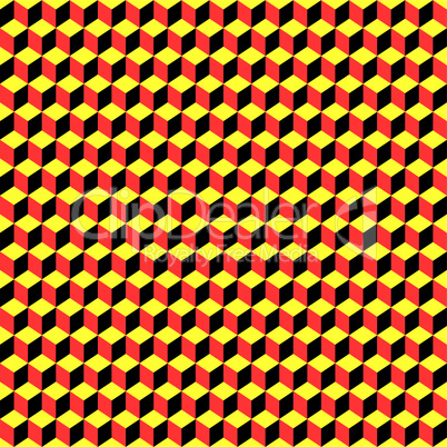 psychedelic pattern black-red-yellow