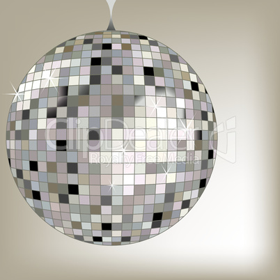 disco ball black