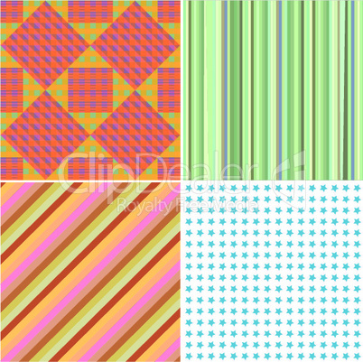 stripes colection- four background stripe patterns ready for design