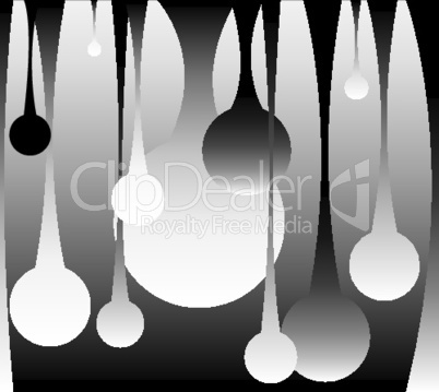 drops - black and white