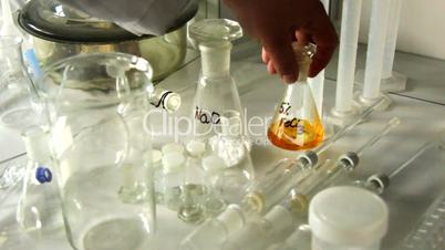 Scientist working at the chemistry laboratory.
