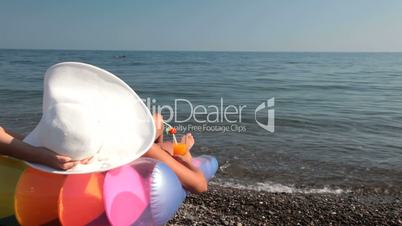 woman enjoying the beach