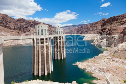 Hoover Dam in sunny day