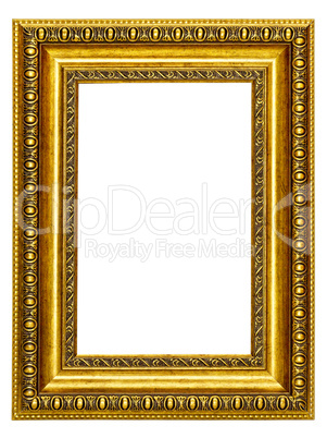 gold-patterned frame for a picture
