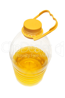 bottle with vegetable oil