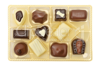 Chocolates in a box