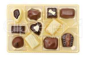 Chocolates in a box