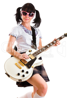 girl with a guitar