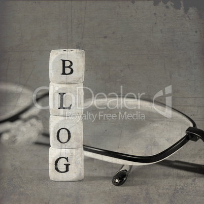 Schriftzug Blog und Brille / lettering blog and glasses