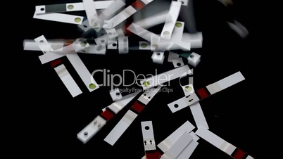 Used test strips