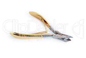 Manicure Nail Clipper On White