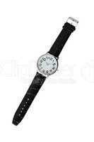 Modern Wristwatch On White