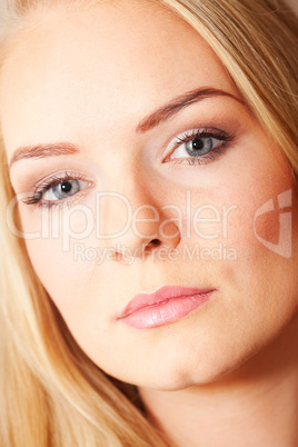 portrait of a beautiful young woman in studio