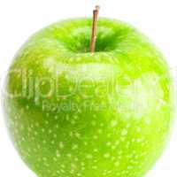 big green apple isolated on white