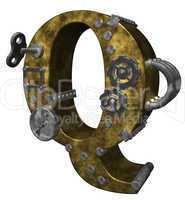 steampunk buchstabe q