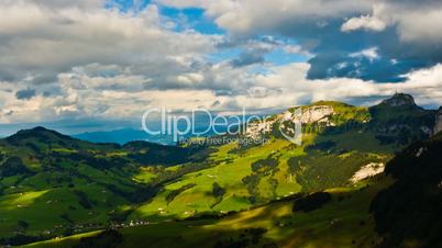 Zeitraffer Schweizer Alpen Appenzeller Land2
