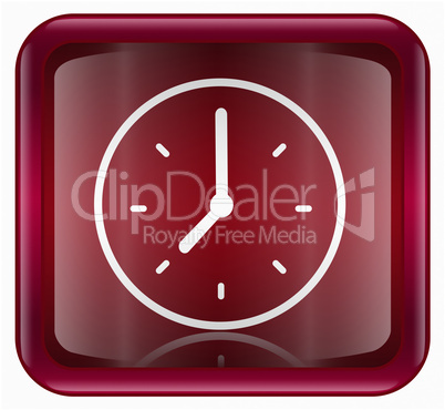 Clock icon red