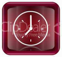 Clock icon red