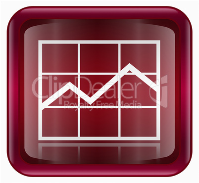 graph icon red