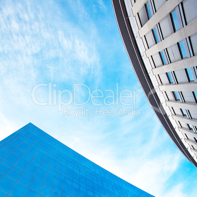modern office building against the blue sky