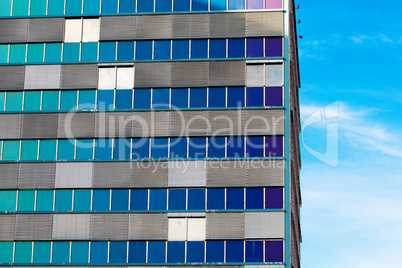 modern office building against the blue sky