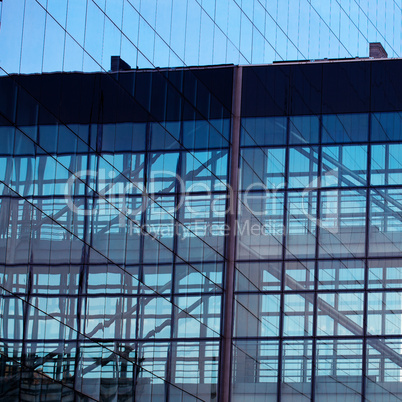 background of the glass modern office building