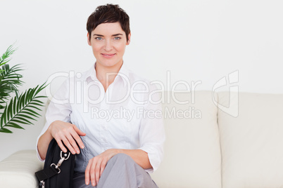 Gorgeous Businesswoman with a bag