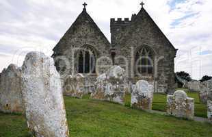 cemetery with chapel