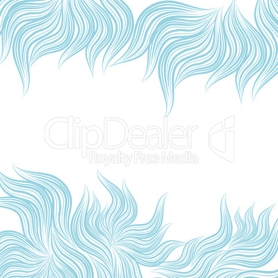 Blue abstract floral background