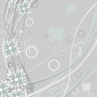 Floral background with grunge flower