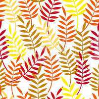 Autumn background. Leaves seamless.